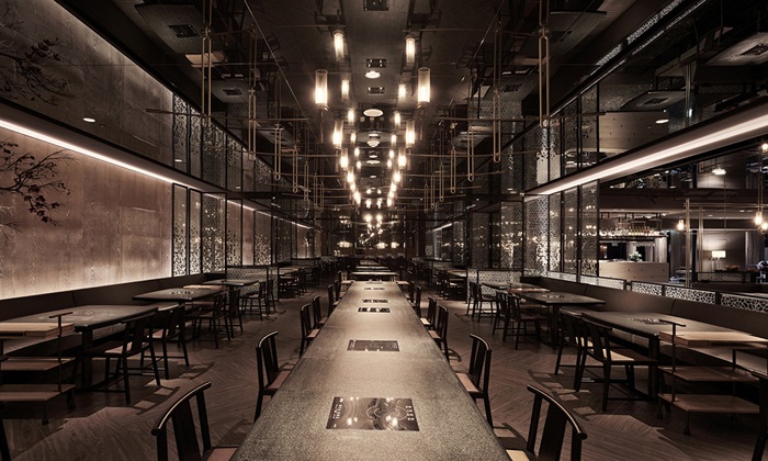 最新韩式自助餐厅设计装饰效果图片