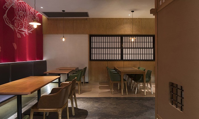 最新韩式自助餐厅装饰实景图